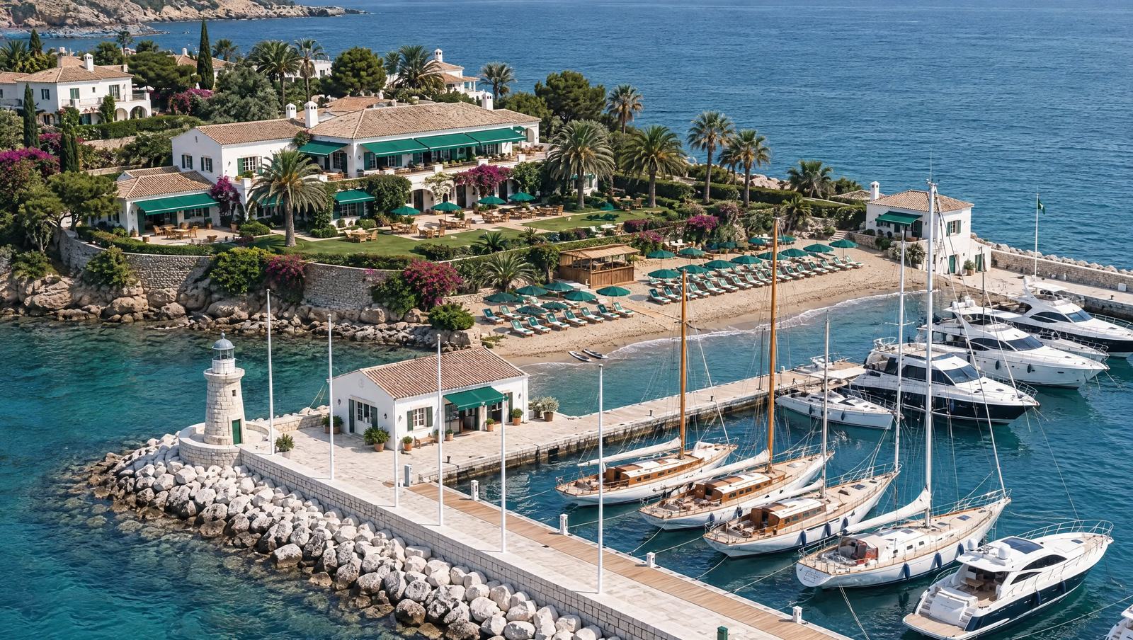 Club marina with yachts